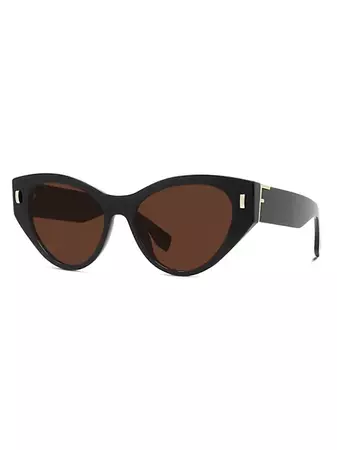 Shop Fendi Fendi First 55MM Cat Eye Sunglasses | Saks Fifth Avenue