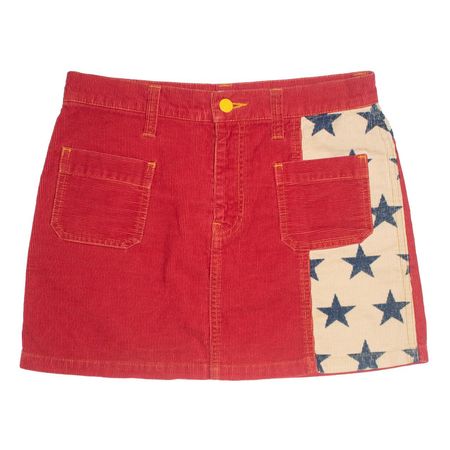 Hysteric Glamour Red Americana Corduroy Skirt ✰... - Depop