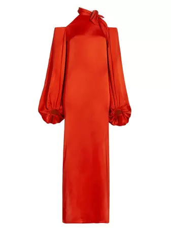 Shop Silvia Tcherassi Garmaine Exposed Shoulder Gown | Saks Fifth Avenue