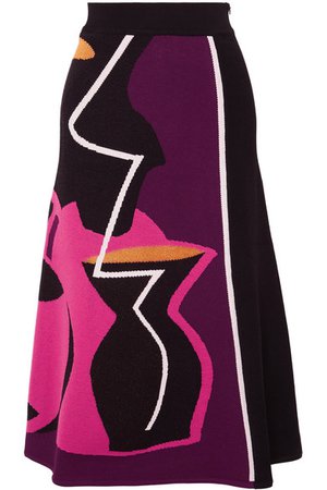 Roksanda | Jacquard-knit midi skirt | NET-A-PORTER.COM