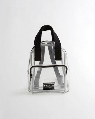 Girls Clear Mini Backpack | Girls New Arrivals | HollisterCo.com