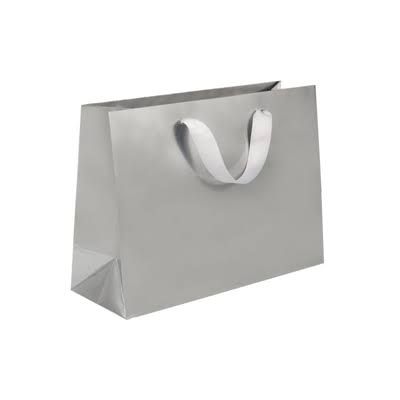 silver shopping bag