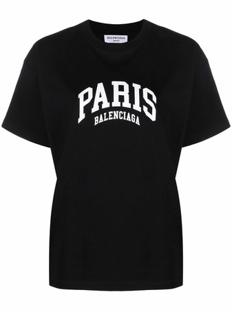 Balenciaga Paris logo-print T-shirt - FARFETCH