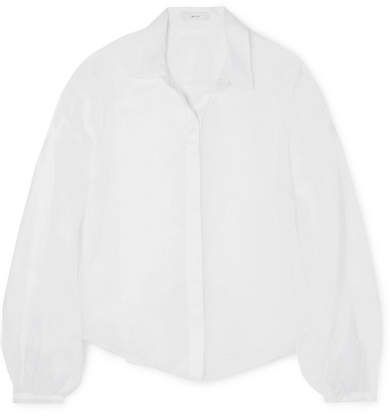 MATIN - Silk-organza Shirt - White