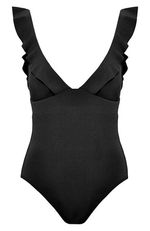Robin Piccone Ruffle One-Piece Swimsuit | Nordstrom