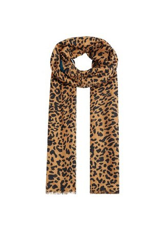 MANGO Animal print scarf