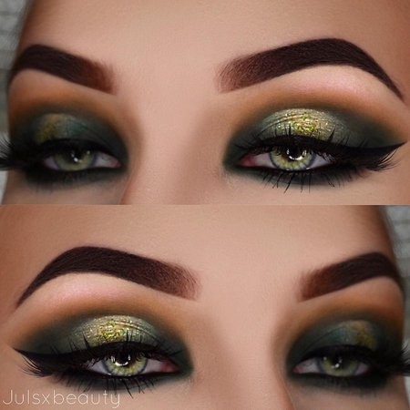 Júlia sur Instagram : This look reminds me of a snake 🐍 Brows: @anastasiabeverlyhills Dipbrow Pomade "chocolate" and duo brow powder "granite" Eyes:…