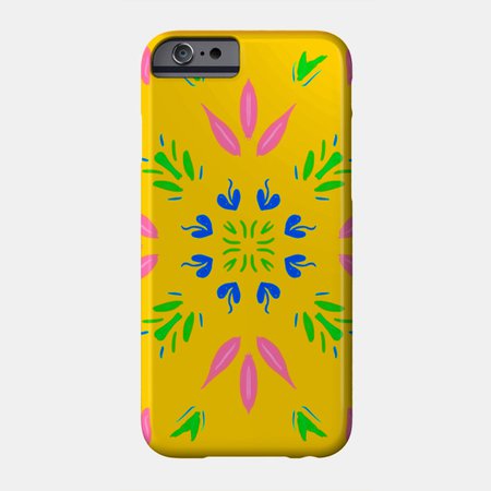 Yellow Floral - Floral - Phone Case | TeePublic