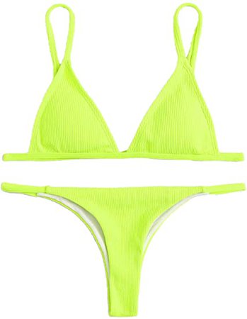 Amazon.com: SweatyRocks Women's Bikini Set Bandage Two Pieces Swimsuit Padded Thong Bathing Suits : Clothing, Shoes & Jewelry