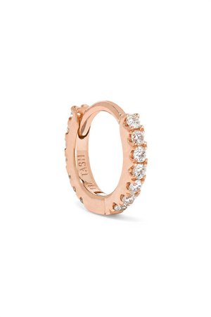 Maria Tash | Mini 18-karat rose gold diamond earring | NET-A-PORTER.COM