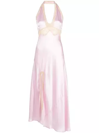 De La Vali Floral lace-trim Maxi Dress - Farfetch