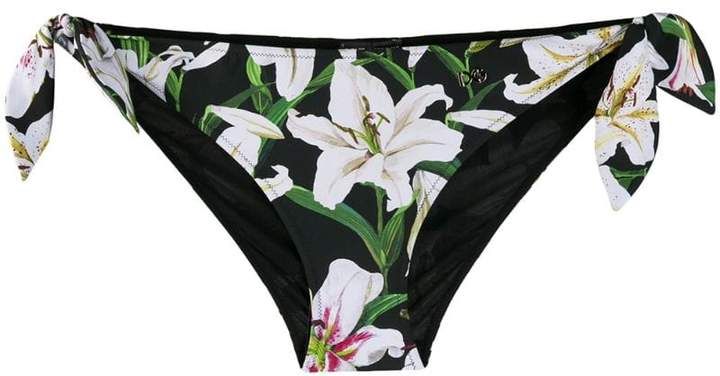 lily-print bikini briefs