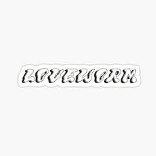 loveworm sticker