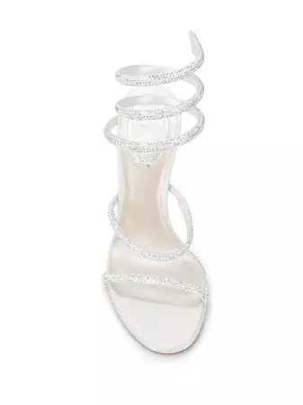 René Caovilla crystal-embellished Spiral Sandals - Farfetch