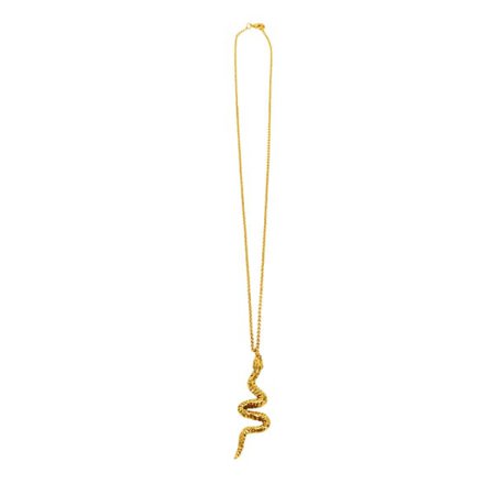 Vertical Snake Necklace - Gold | Lovard | Wolf & Badger