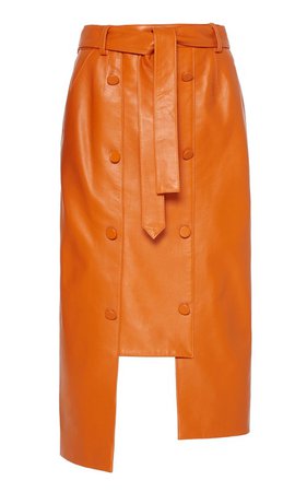 Asymmetric Leather Skirt by Rokh | Moda Operandi