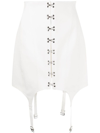 white corset skirt