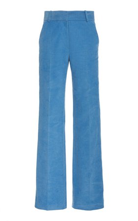 High-Rise Flared Corduroy Trousers by Victoria Beckham | Moda Operandi