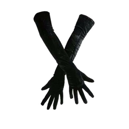 black velvet gloves