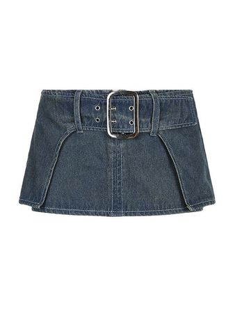 2023 Belted Ultra Denim Cargo Mini Skirt Blue S In Mini Skirts Online Store. Best For Sale | Emmiol.com