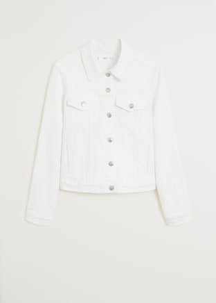 Pocketed denim jacket - Women | Mango USA white