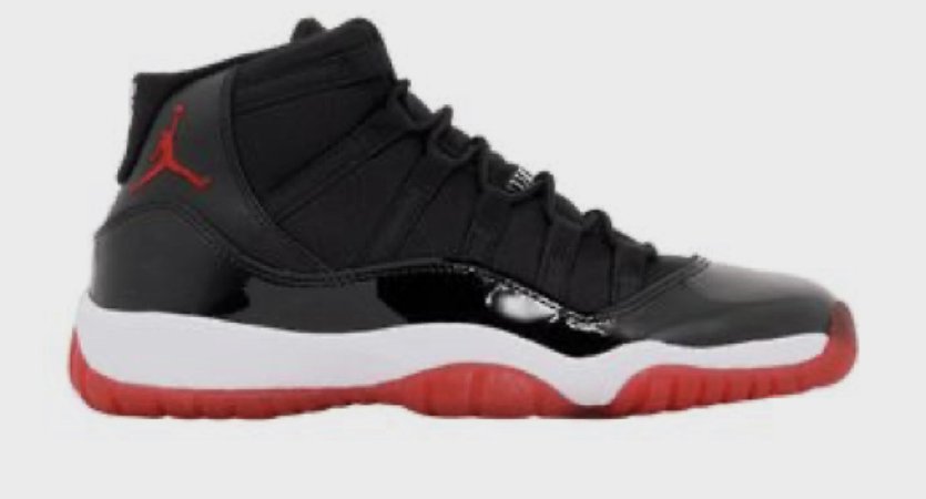 black and red Jordan’s