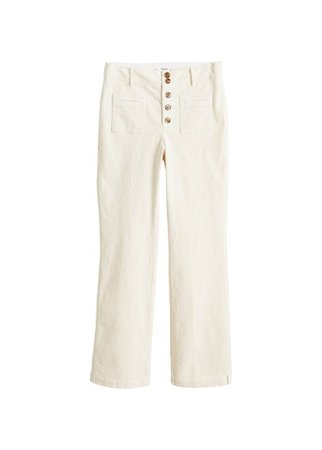 MANGO Buttoned corduroy trousers
