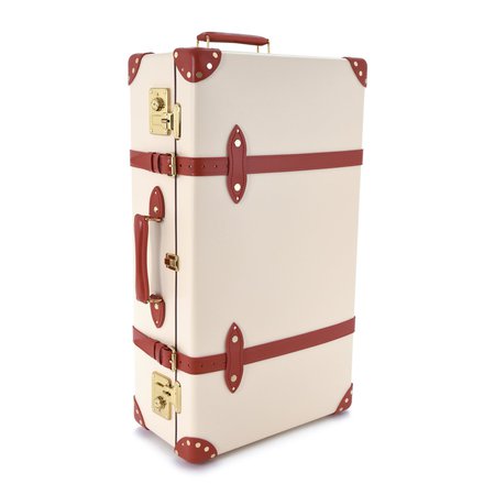 SS18 – Safari 30 Extra Deep Suitcase – Ivory/Masai Red