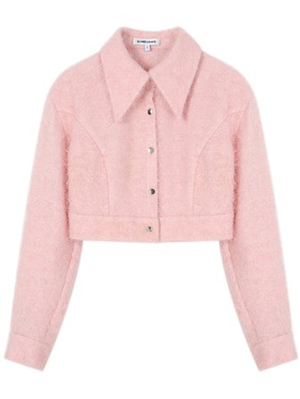 Cherry Blossom Pink Feather Fringe Short Shirt - PIKAMOON - Fashion Selected Designer Clothing