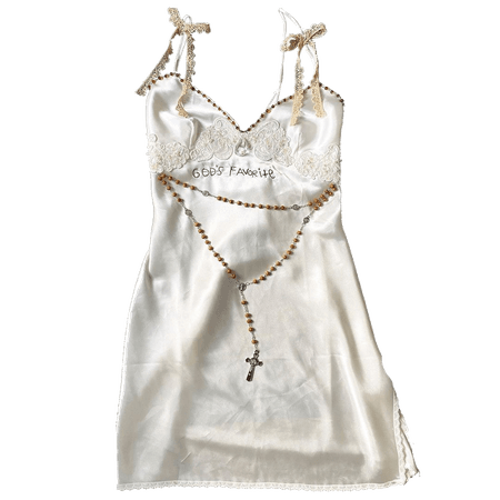 rosary slip dress