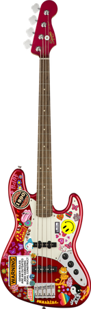 Squier electric guitar bass png