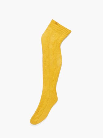 Fuzz Fit Knit Socks in Yellow | SAVAGE X FENTY