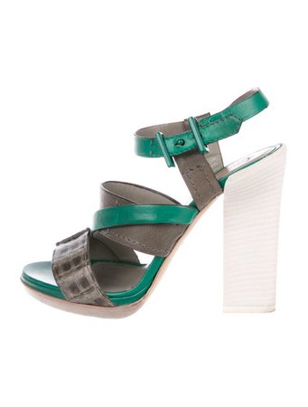 Reed Krakoff Leather Crossover Sandals - Shoes - REE34986 | The RealReal