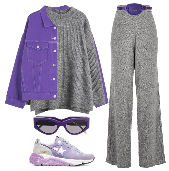 Grey/Purple