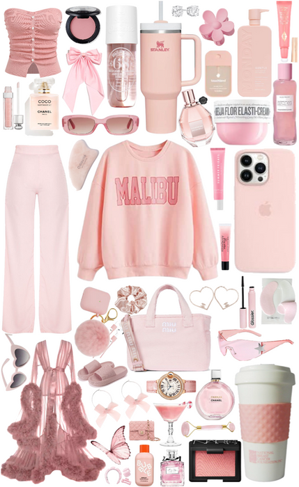 all pink