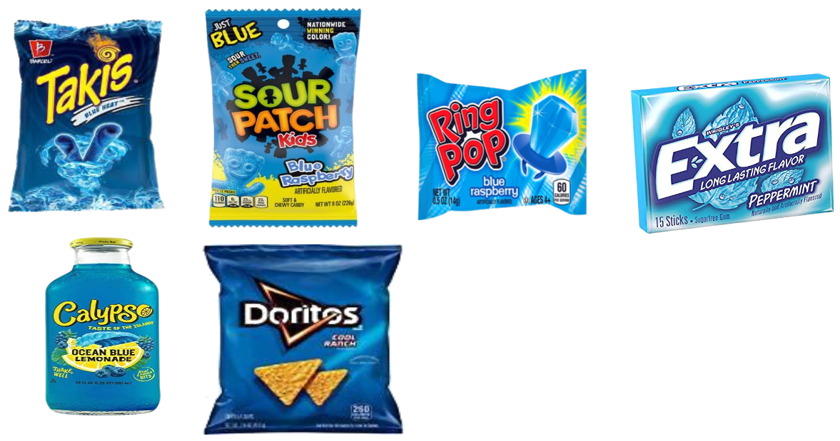 blue food