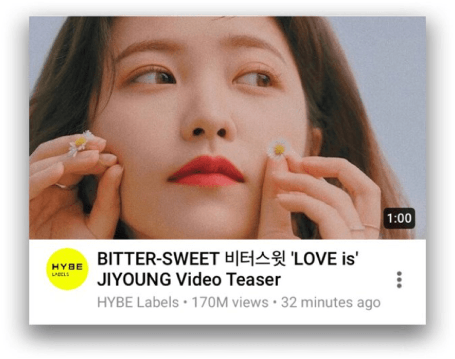 BITTER-SWEET 비터스윗 (JIYOUNG) ‘LOVE is’ Teasers