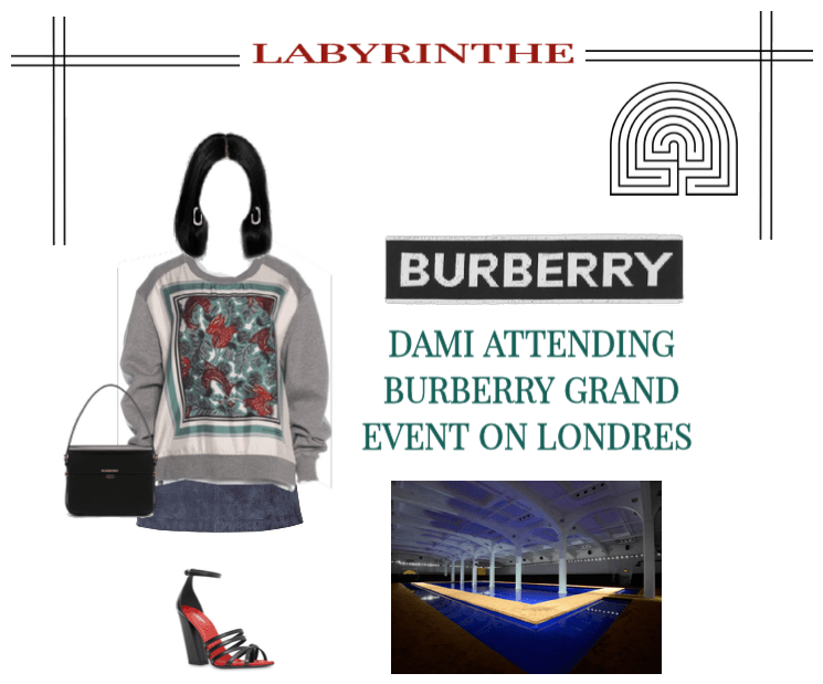 Labyrinthe dami Burberry event