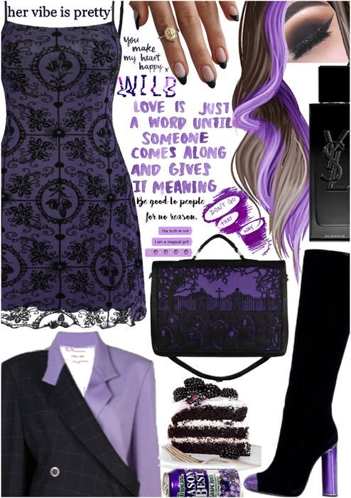 purple and black inspiration xox