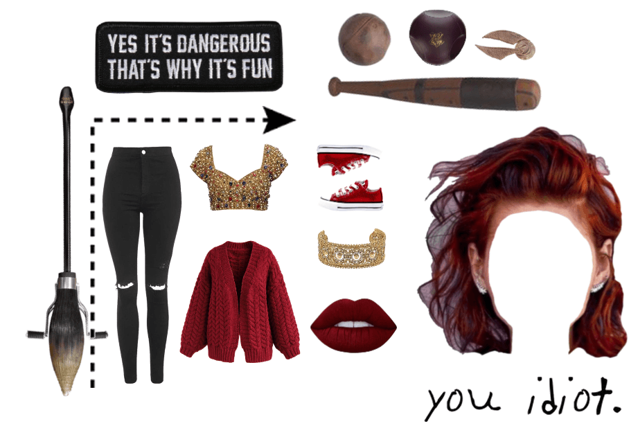 Gryffindor Quidditch Fan Girl Outfit