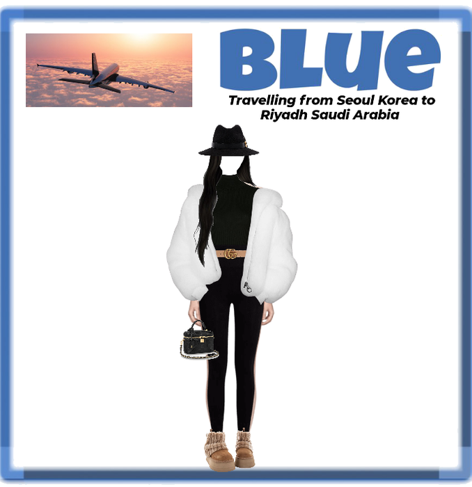 BLUE AIRPORT OUTFIT
