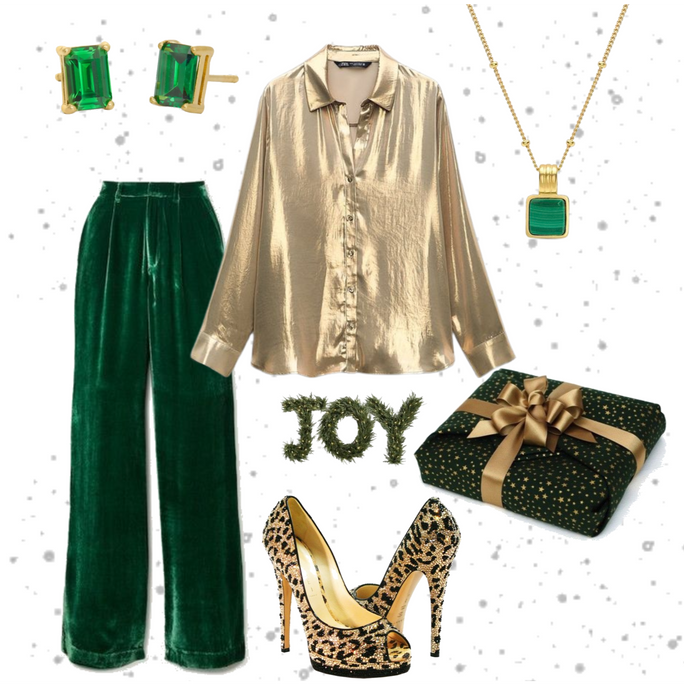 Golden and Green Christmas