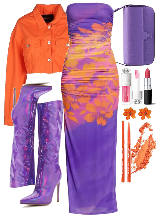 Bold Orange and Purple