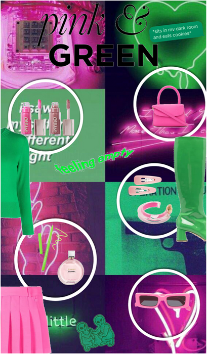 pink and green!!!!