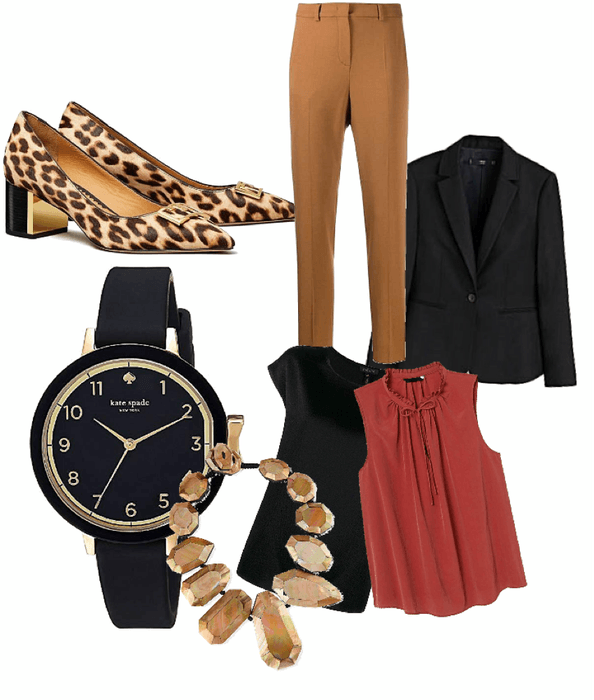work leopard outfit