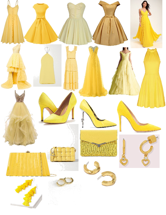 Girls Yellow Formal Wear