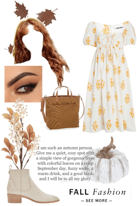 fall floral dress