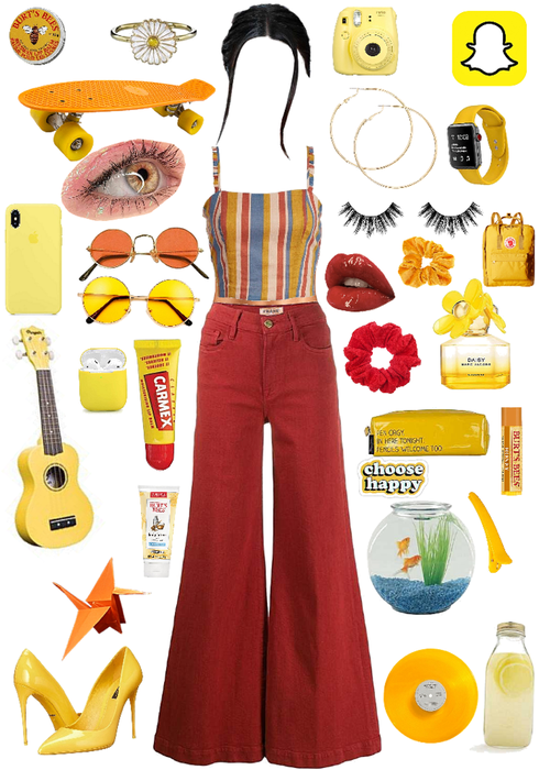 yellow and red aesthetic