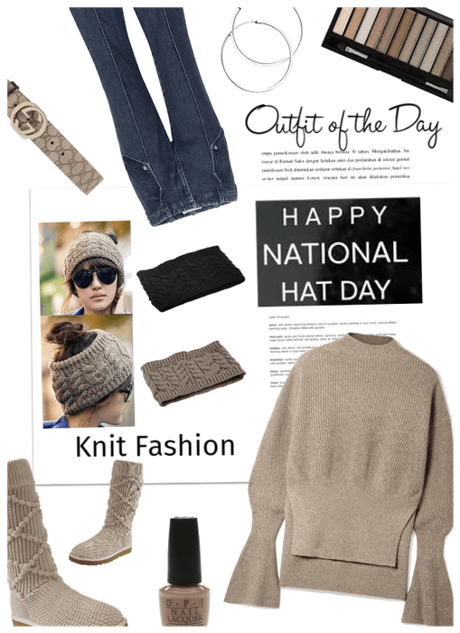 OOTD/Knit wear/hat day