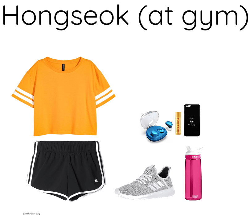 Hongseok (Pentagon) at gym